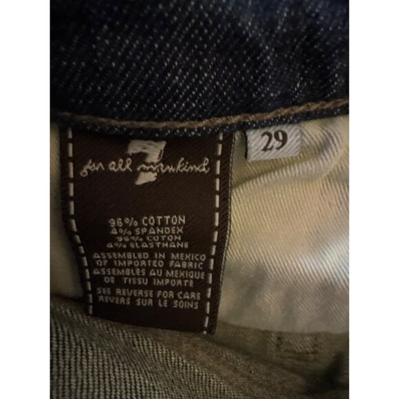 7 For All Mankind Relaxed Fit Button Fly Bootcut Jeans Size 29 - Picture 7 of 9